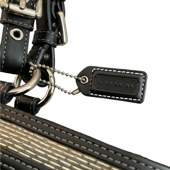 COACH GALLERY Women’s Bag Signature Beaded Tote/Shoulder Vintage Rare - Picture 14 of 14